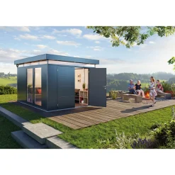 BIOHORT CASANOVA CASANOVA REDSKABSRUM MØRKEGRÅ METALLIC 17,49 M2