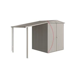 Biohort EUROPA STR. 2 REDSKABSRUM SØLV METALLIC 2,68 M2