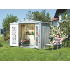 Biohort EUROPA STR. 2 REDSKABSRUM SØLV METALLIC 2,68 M2