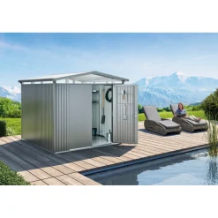 Biohort PANORAMA P1 REDSKABSRUM SØLV METALLIC 4,31 M2