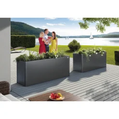 Biohort 2X1 HØJBED MØRKEGRÅ METALLIC 77 X 201 X 102 CM