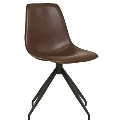 Boliginteriør BOLIGINTERIØR LEA SPISESTOL BRUN/SORT 86 X 48 X 56 CM