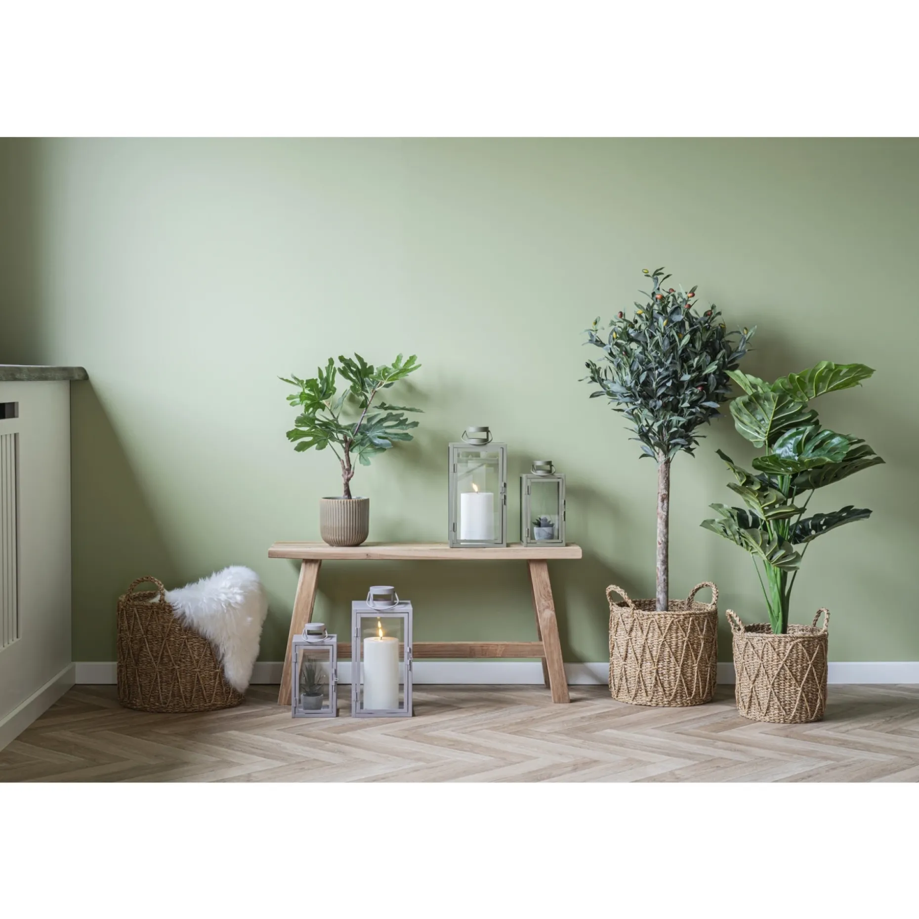 BOLIGINTERIØR MONSTERA KUNSTIG PLANTE 90 CM