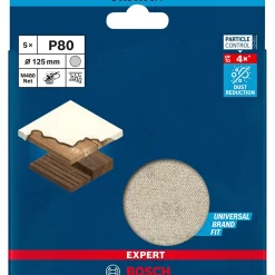 Bosch EXPERT M480 GROV SLIBERONDEL Ø125 MM 80 5 STK