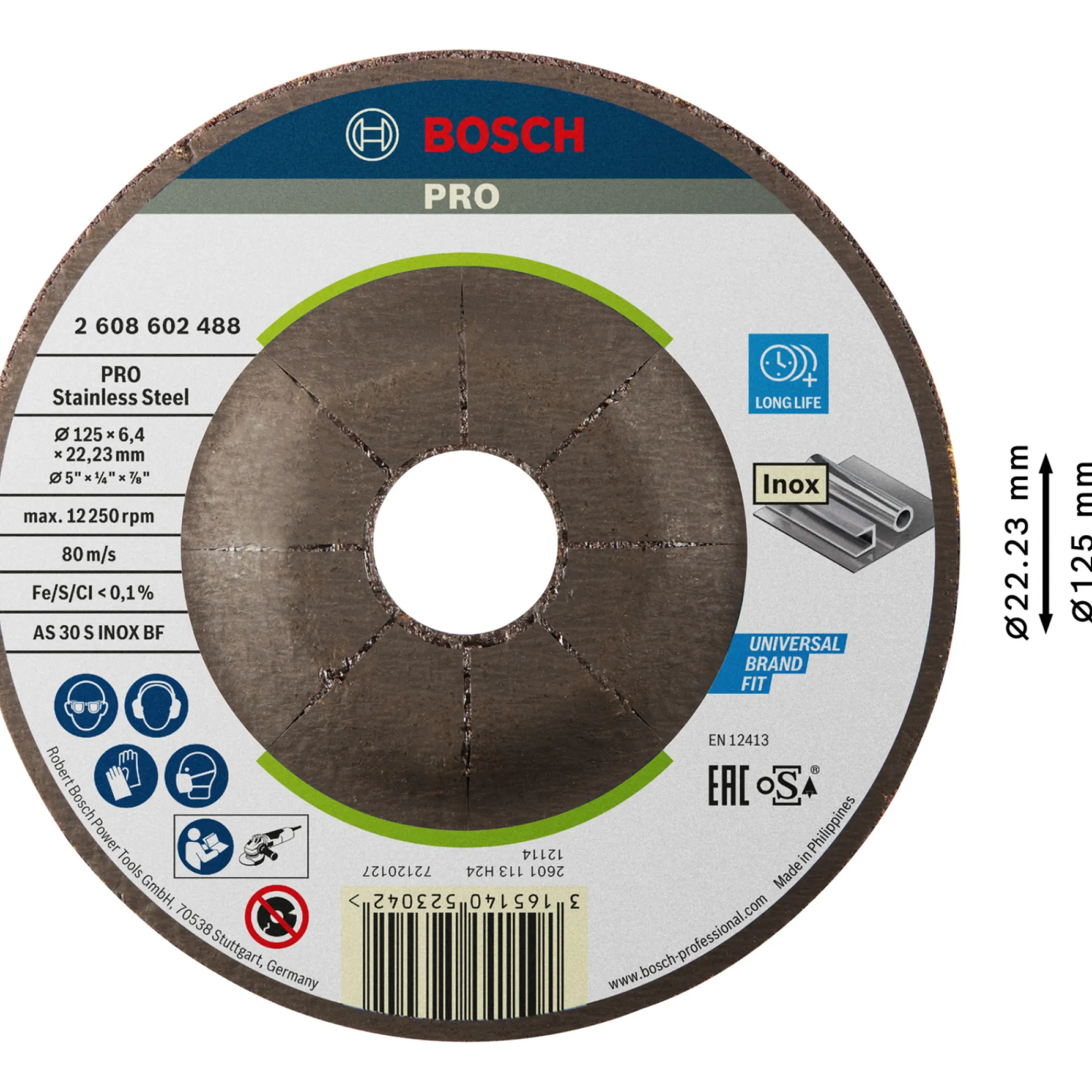 Bosch Ø125MM SLIBESKIVE 125 MM