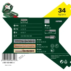 Bosch PROMOLINE 2607010608 BOR-/BITSSÆT 34 DELE