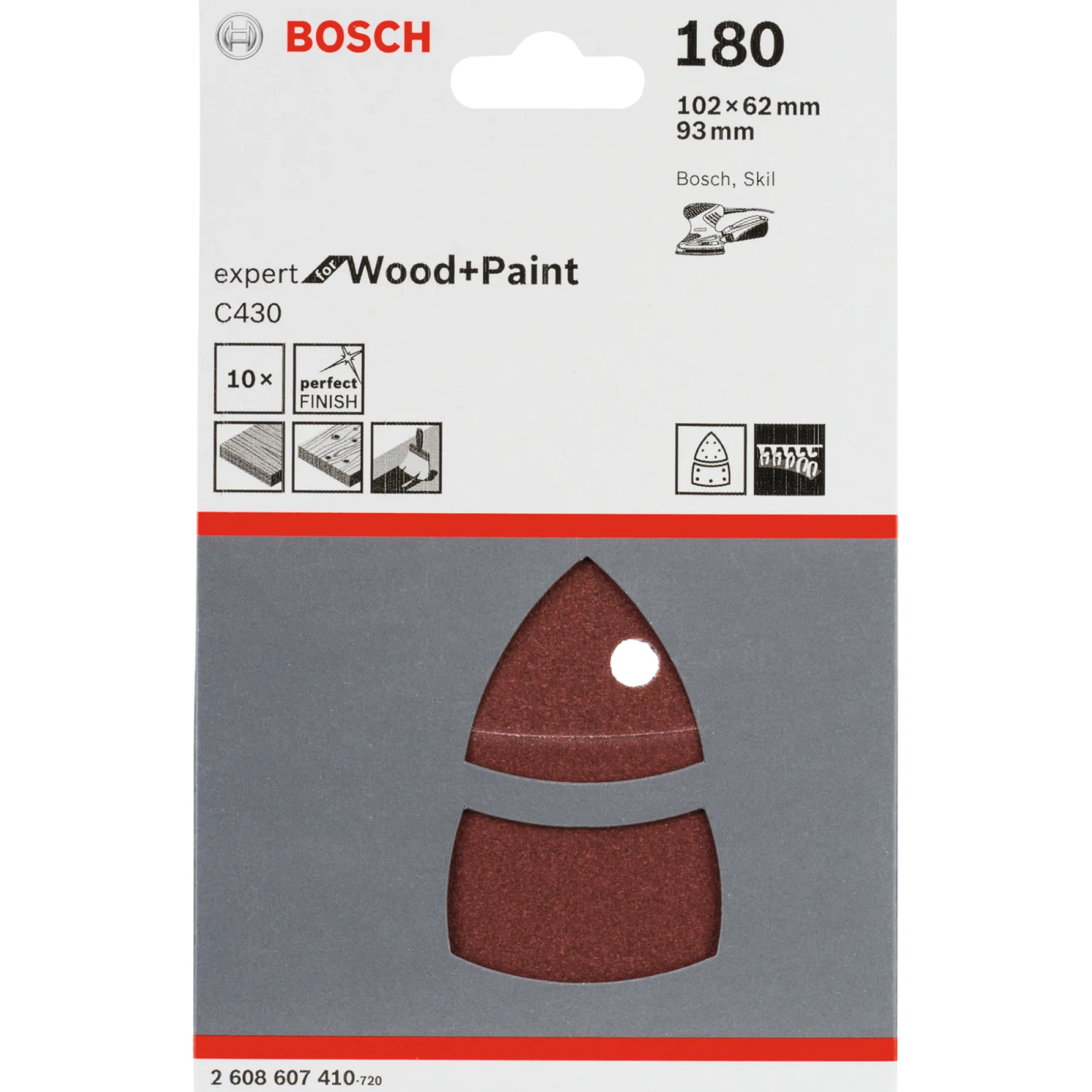 BOSCH REDWOOD SLIBEARK 180 10 STK