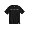 Carhartt CORE LOGO T-SHIRT L SORT/GRÅ