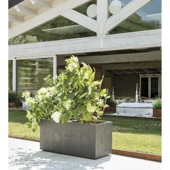 DEROMA MILLENIUM 208-609 PLANTEKASSE PLASTIK ANTRACITGRÅ L59 CM