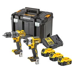 Dewalt DCK266P3T-QW SKRUEMASKINESÆT AKKU MED BATTERI OG LADER