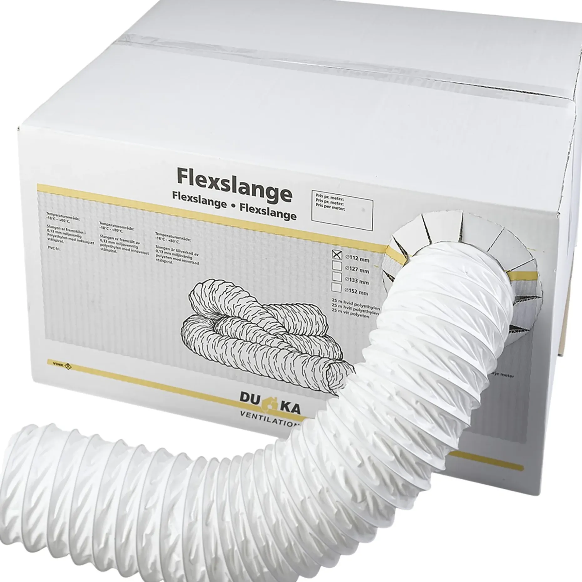 DUKA FLEXSLANGE Ø133 MM 25 M