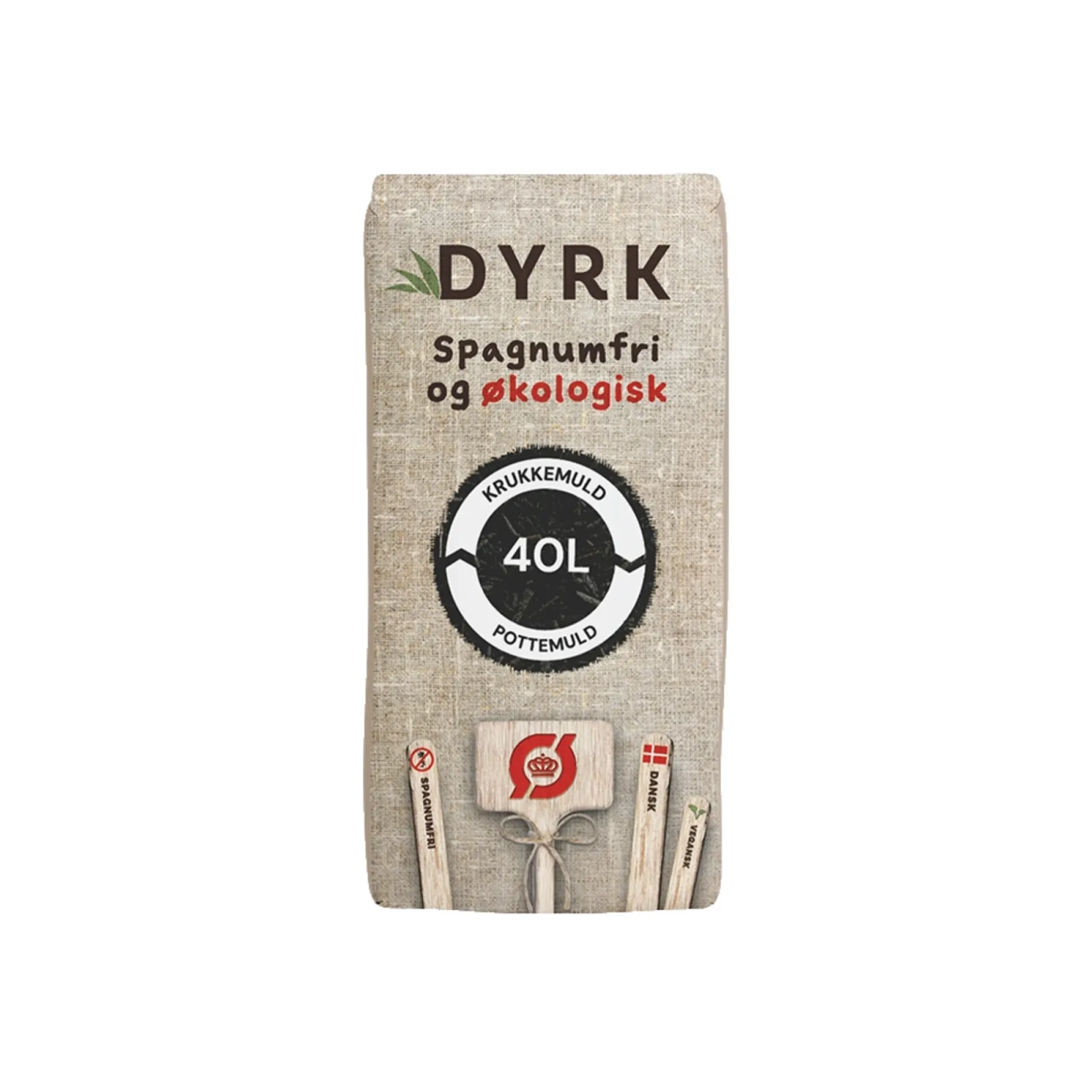 DYRK ØKOLOGISK OG SPAGNUMFRI KRUKKE- OG POTTEMULD 40 L