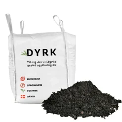 DYRK ØKOLOGÍSK OG SPAGNUMFRI BIGBAG PILEKOMPOST 1500 L