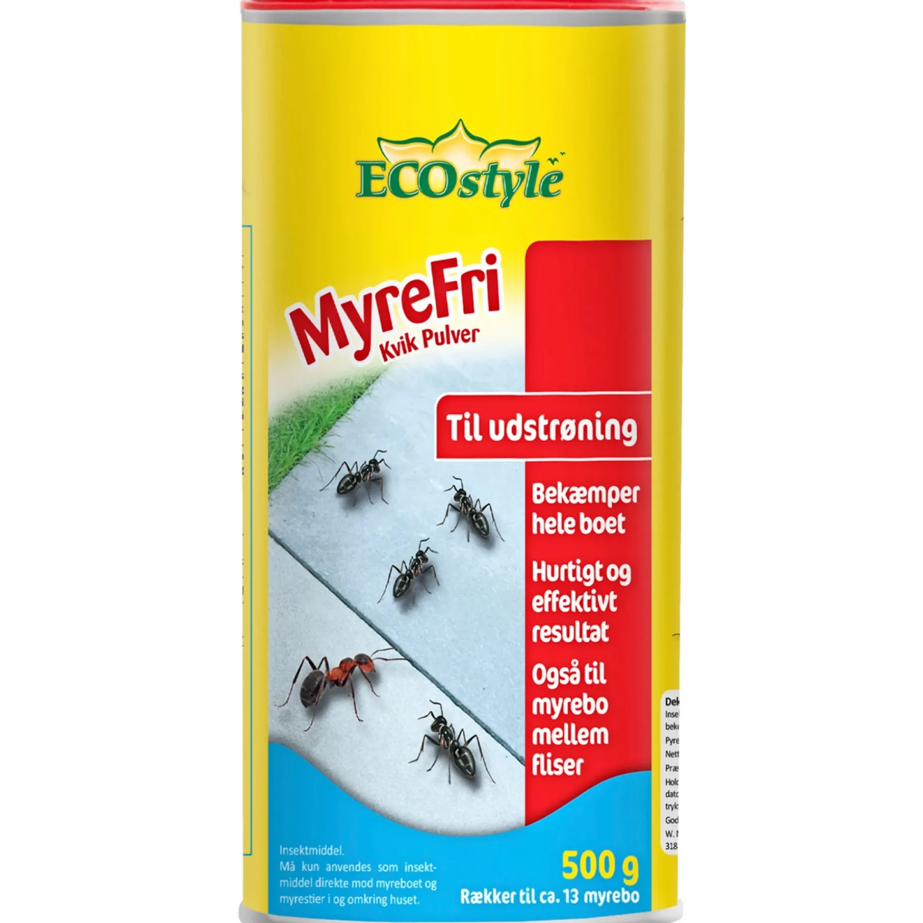 ECOSTYLE MYREFRI STRØDÅSE MYREBEKÆMPELSE 500 G