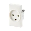 FESH SWITCH CURVELINE STIKKONTAKT HVID 1,5 MODUL M/JORD