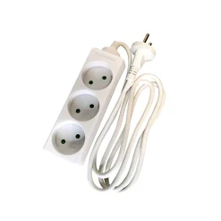 Gripo STIKDÅSE 3 UDTAG U/JORD HVID 1,5 M KABEL