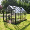 Halls ICON 8 DRIVHUS EKSKL. SOKKEL 3 MM DELT GLAS SORT 9,7 M2