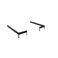 Dame Halls LEAN-TO 68 STÅLFUNDAMENT SORT 4,7 M2