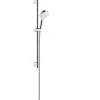 Hansgrohe CROMETTA 1JET ECOSMART BRUSERSTANGSÆT HVID/FORKROMET