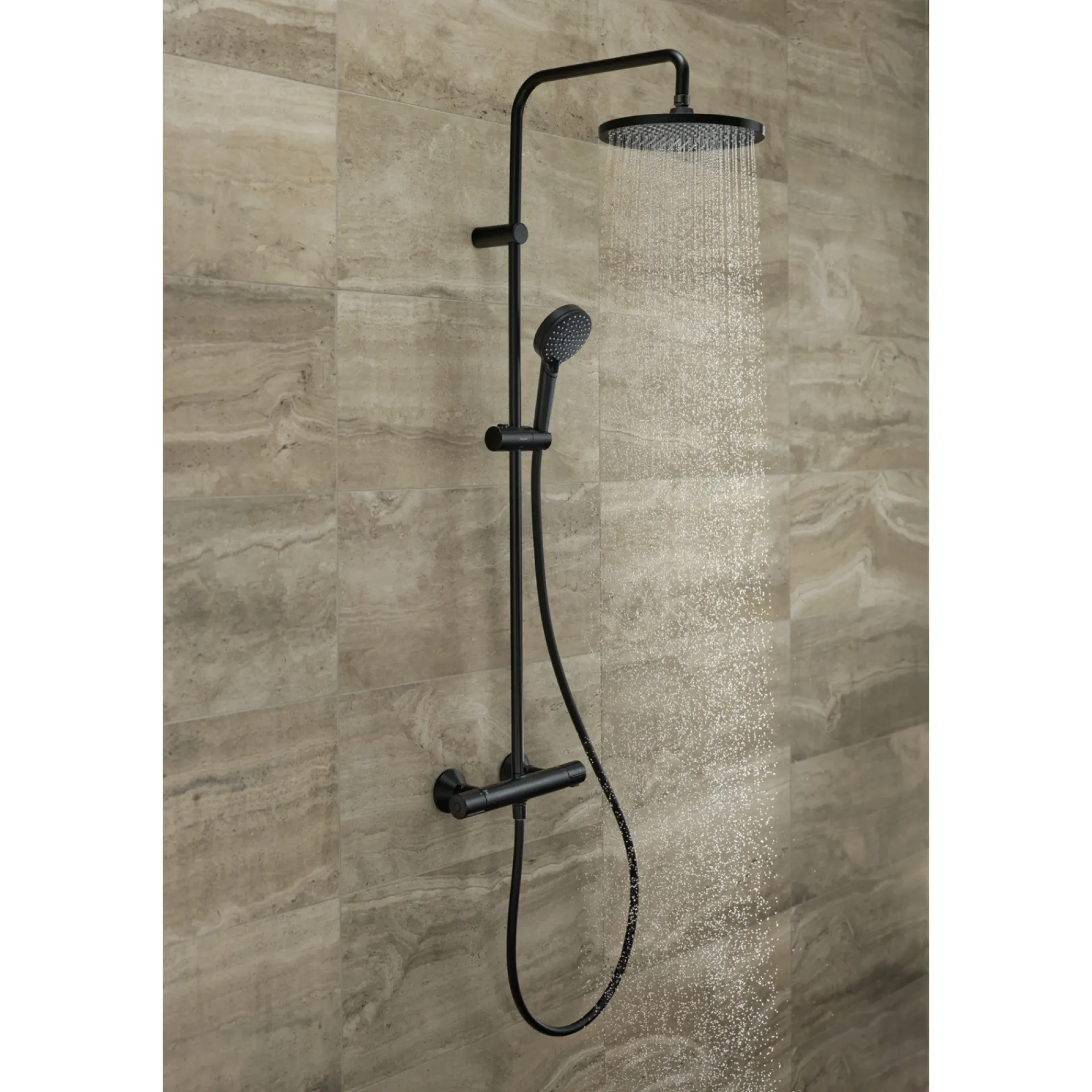 Hansgrohe VERNIS 240 1JET ECOSMART BRUSESYSTEM MAT SORT