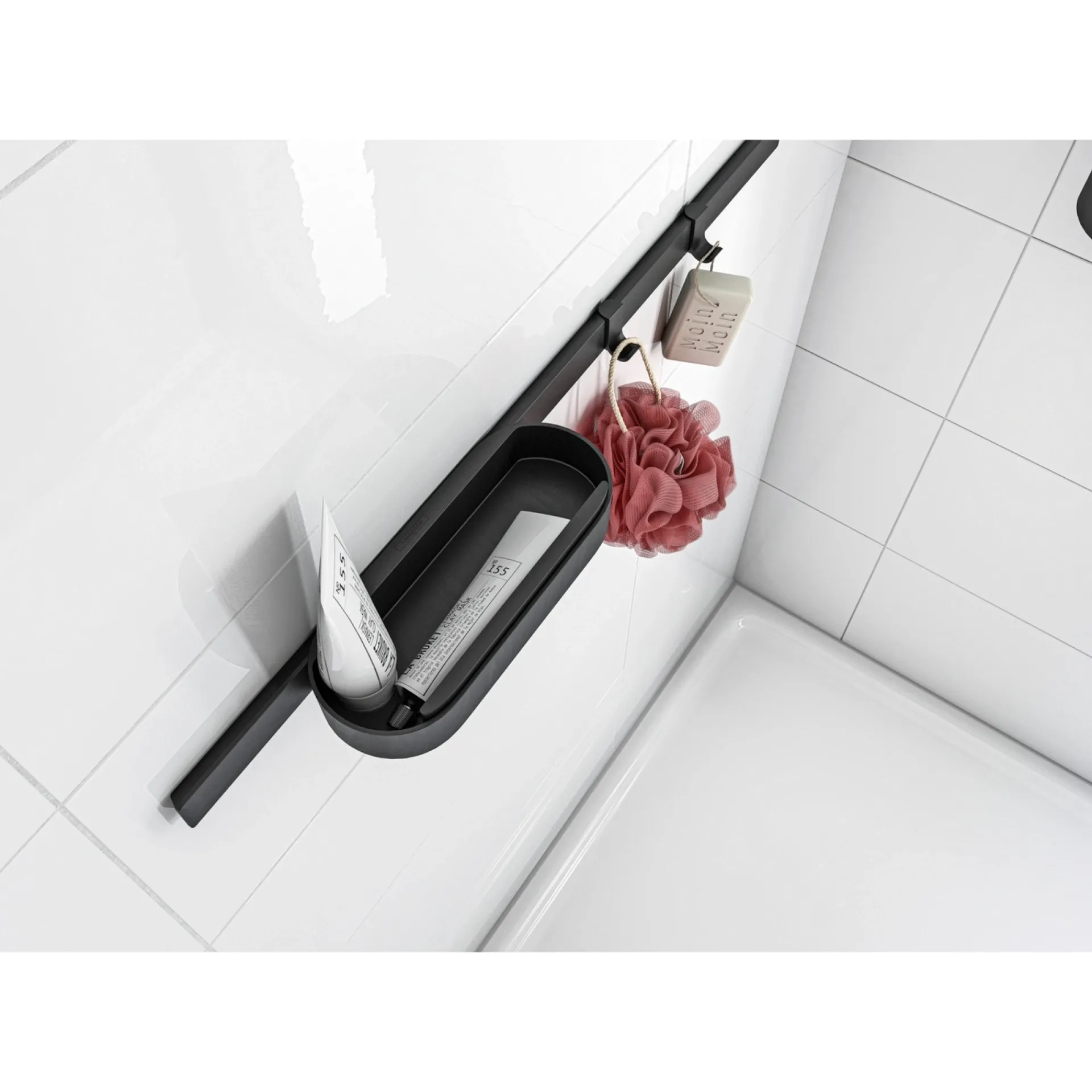 Hansgrohe WALLSTORIS TILBEHØR TIL BRUSER MAT SORT