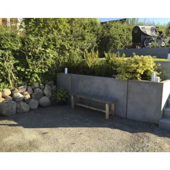IBF PARKLINE HJ. ELEMENT IND. STØTTEMUR 120 X 80 CM GRÅ