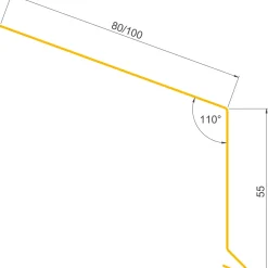 Jual SORT ALU-PROFIL 1980S, 55 X 80 MM TAGFOD 1,98 M