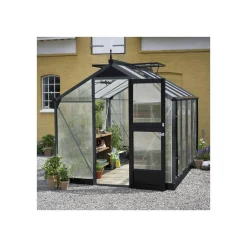Juliana COMPACT EKSKL. SOKKEL DRIVHUS 10 MM POLY ANTRACIT 8,2 M2