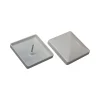 Kokille CAP 76 STOLPEHAT ALUMINIUM HVID 76 X 76 MM