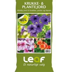 Leaf KRUKKE- OG PLANTEJORD 40L