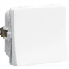 LK FUGA 1 MODUL ENKELT AFBRYDER HVID