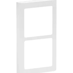 LK Fuga SOFT DESIGN 63 RAMME INKL. TEKNISK RAMME HVID 2 X 1 MODUL LODRET