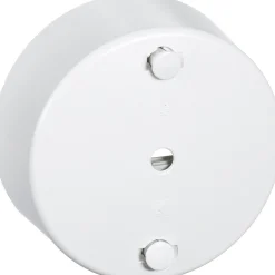 LK RUND Ø80MM LAMPEUDTAG HVID