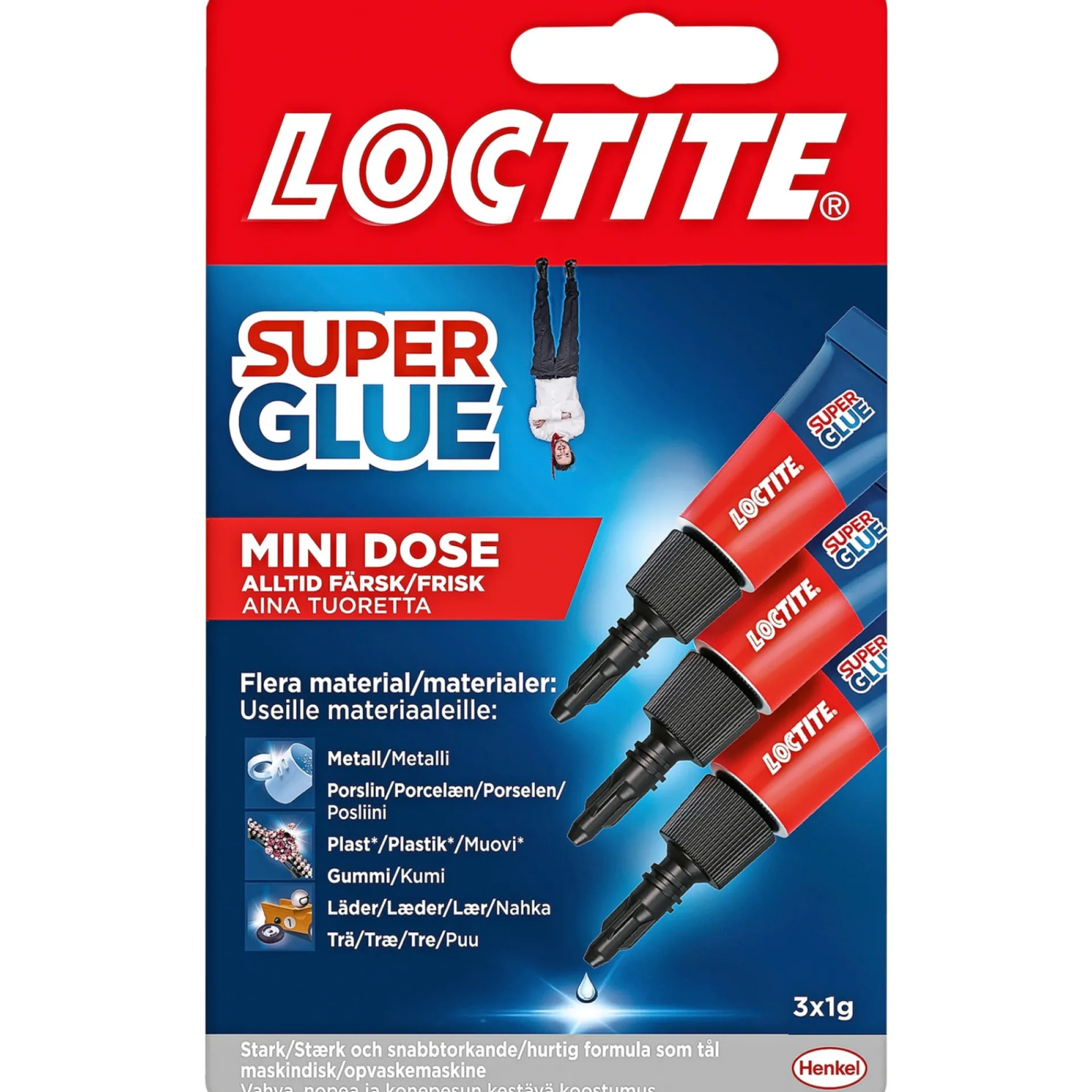 Loctite SUPER GLUE MINI TRIO SUPERLIM 3 G