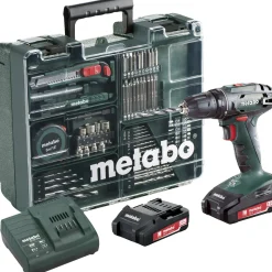METABO BS 18 10 MM 2X2,0 WORKSHOP BORE-/SKRUEMASKINE AKKU MED BATTERI OG LADER
