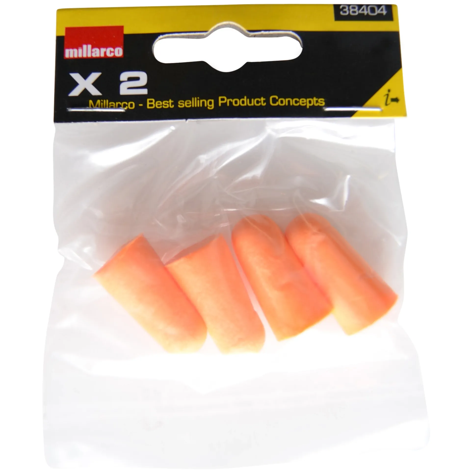 Millarco ORANGE ØREPROP 2 SÆT