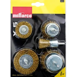 Millarco STÅLBØRSTE Ø20 - 75 MM 5 DELE