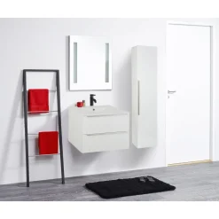 Milobad AURUM BADMØBEL HVID HØJGLANS 80 CM