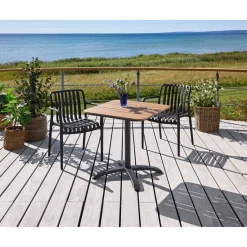 Outrium FARO/MURCIA BORD + 2 STOLE CAFESÆT SORT