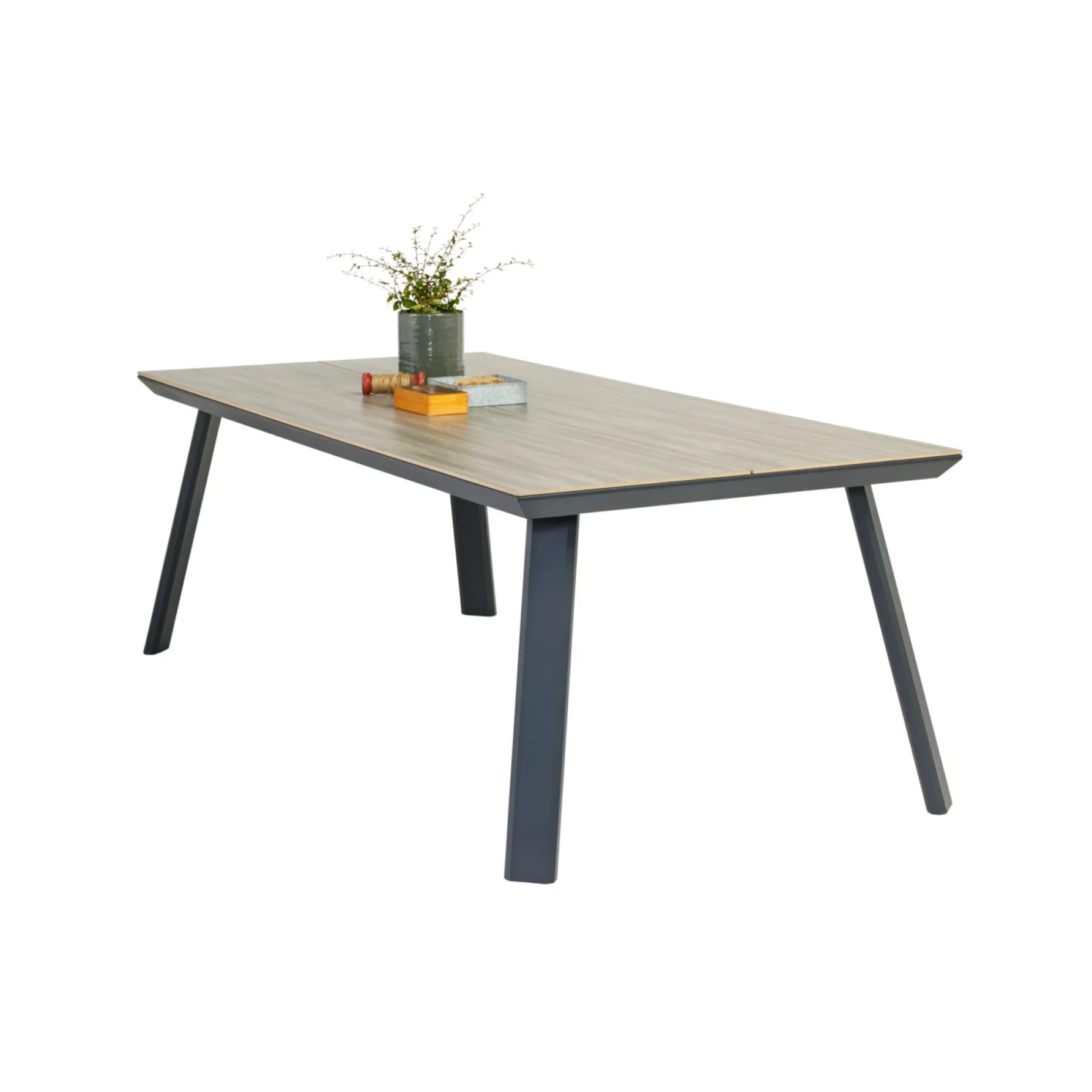 OUTRIUM LEROS L220 CM HAVEBORD GRÅ