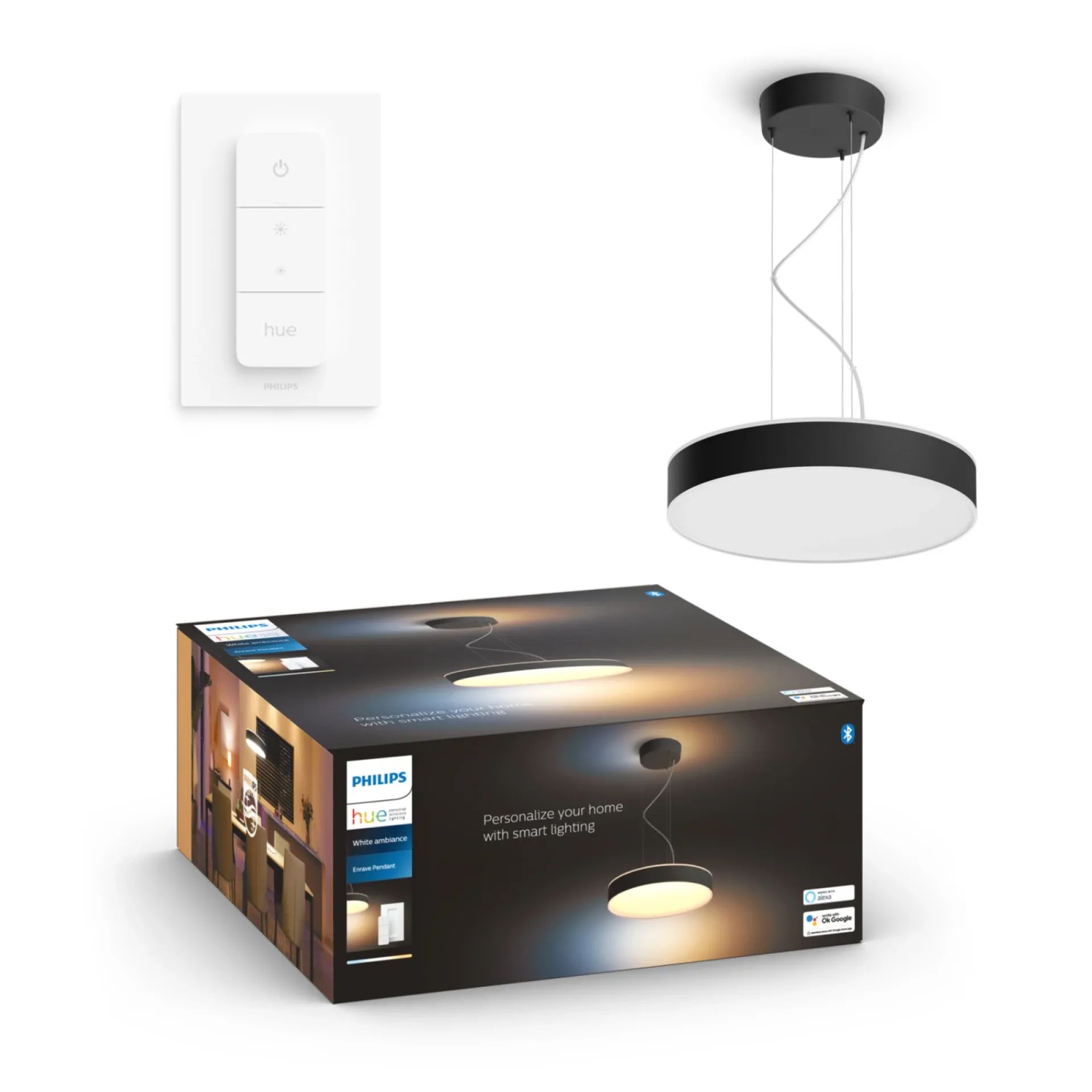 Philips Hue WA ENRAVE PENDEL SORT 47 CM
