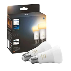 Philips Hue WA 2-PAK SMART LED PÆRE E27 STANDARD 9W