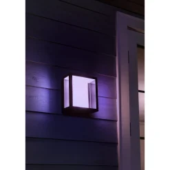 Philips Hue WCA IMPRESS UDENDØRS VÆGLAMPE 16W SORT