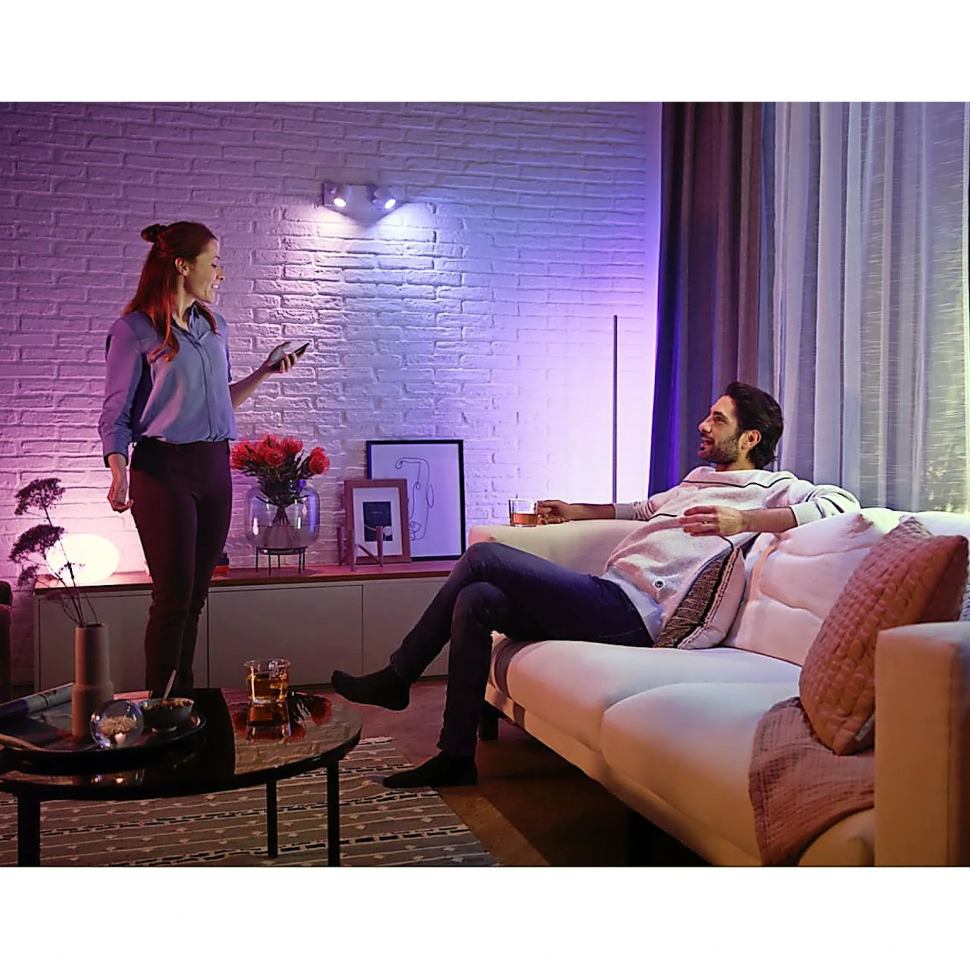 Philips Hue WCA 2-PAK SMART LED PÆRE GU10 SPOT 6W