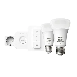 Philips Hue WCA SMART, 2 X E27, BRIDGE, DIM. SWITCH & PLUG STARTSÆT