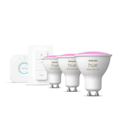 Philips Hue WCA 3 X GU10, BRIDGE & DIM. SWITCH STARTSÆT