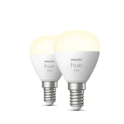 PHILIPS HUE W 2-PAK SMART LED PÆRE E27 STANDARD 9W