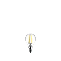 Philips 2-PAK KLAR LED PÆRE KRONE E14 4W