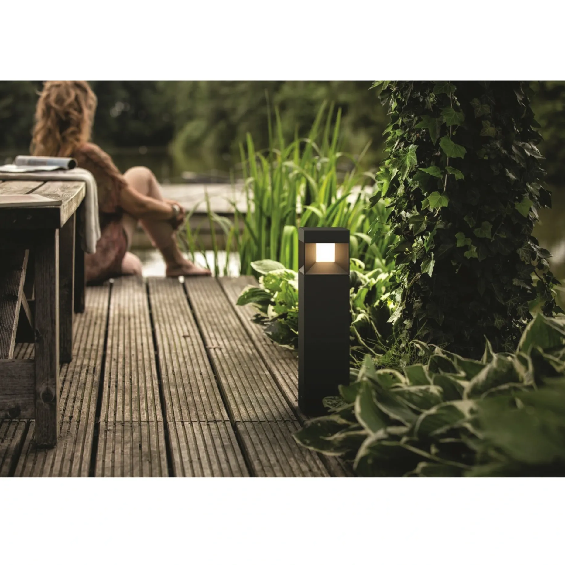 PHILIPS PARTERRE BEDLAMPE SORT 40 CM