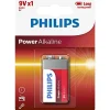 Philips POWER ALKALINE 9V BATTERI 1 STK/PAK